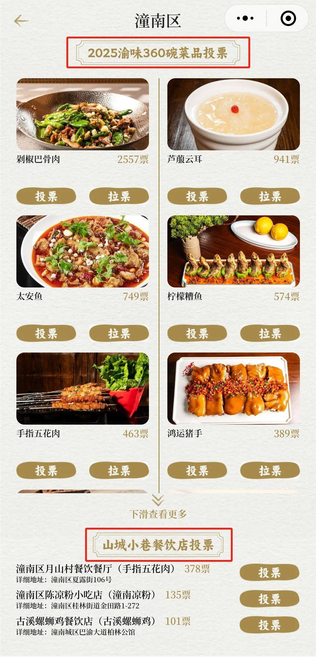 潼南25道美食冲榜“渝味360碗”！快来投票吧！